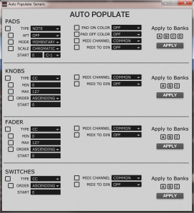 AKAI MPD232 Auto Populate Tool